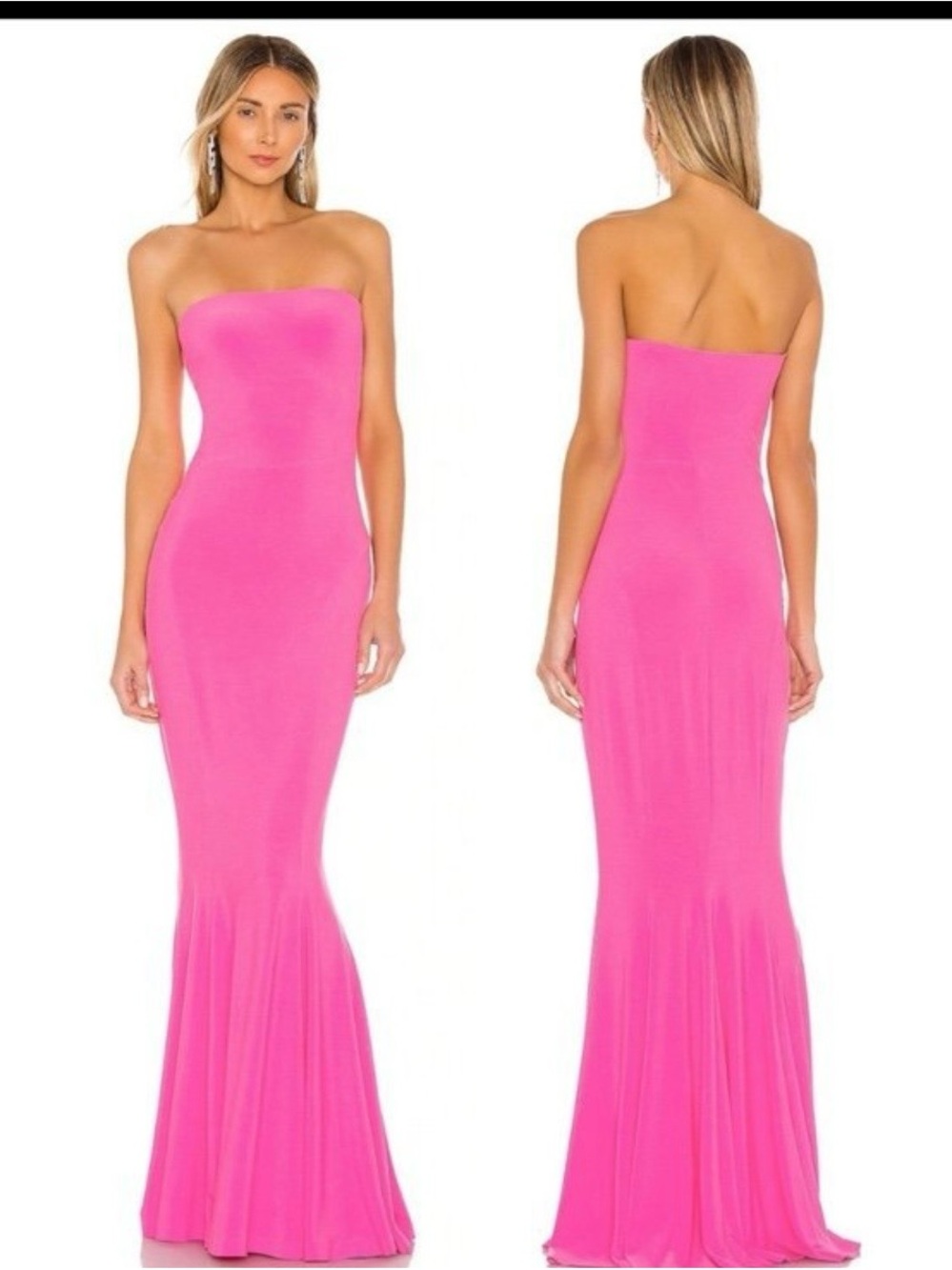 REVOLVE Strapless Fuchsia Mermaid Maxi Dress